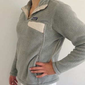 Patagonia gray quarter snap up